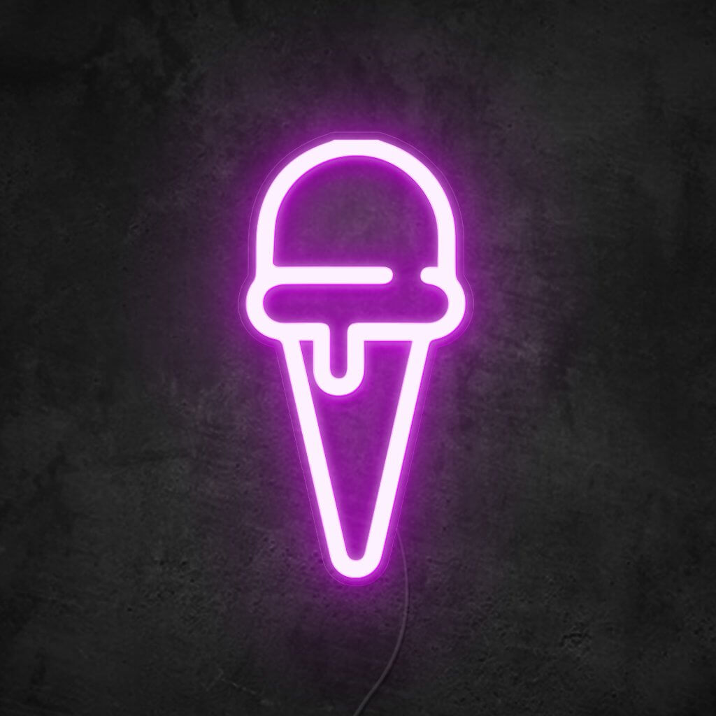 NEONMONKI - ice cream - Symbol - Neon LED Sign for your ice cream café &  restaurant