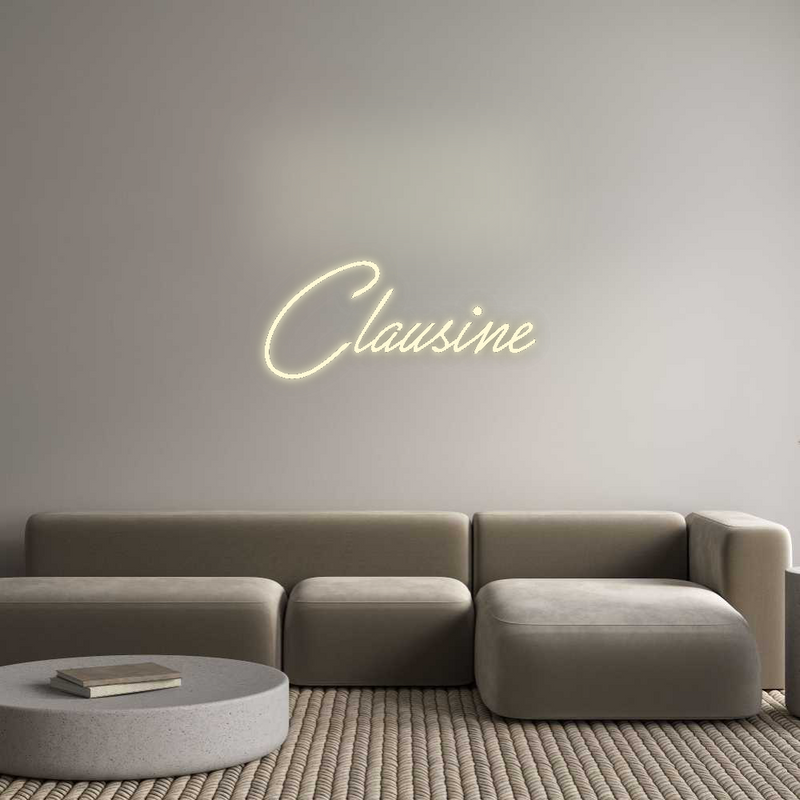 Konfigurator - Neon LED Flex - Personalisierter Indoor Schriftzug Clausine