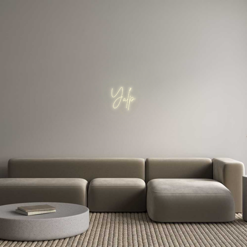 Configurateur - Neon LED Flex - Enseigne néon intérieure personnalisée Yalp