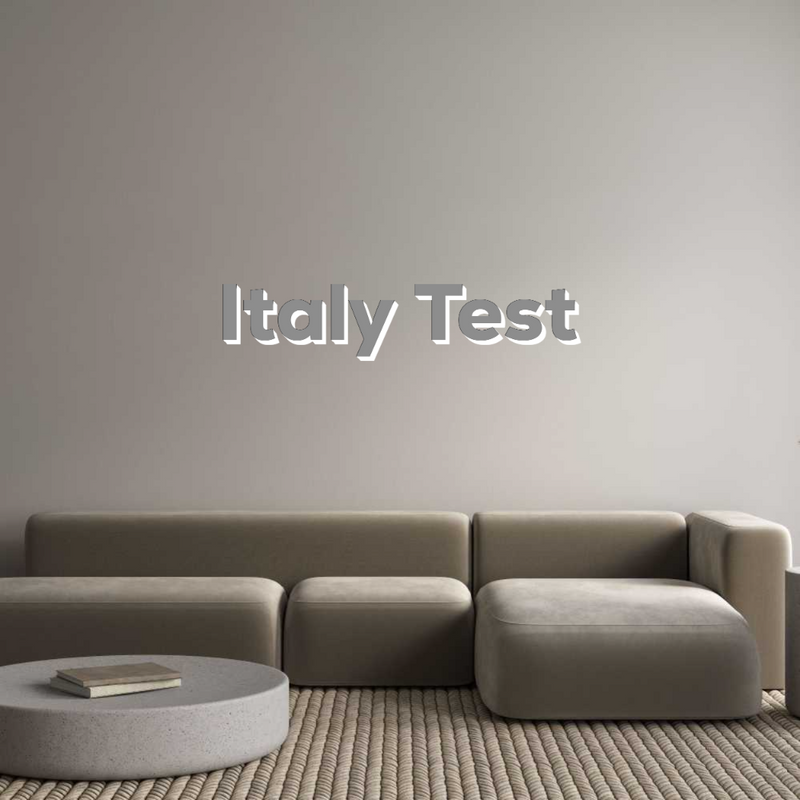 Configuratore - Insegne al neon e lettere luminose personalizzate Italy Test