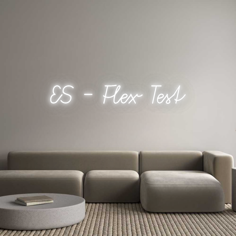 Configurador - Neón LED Flex - Luces de neón personalizadas para interiores ES - Flex Test