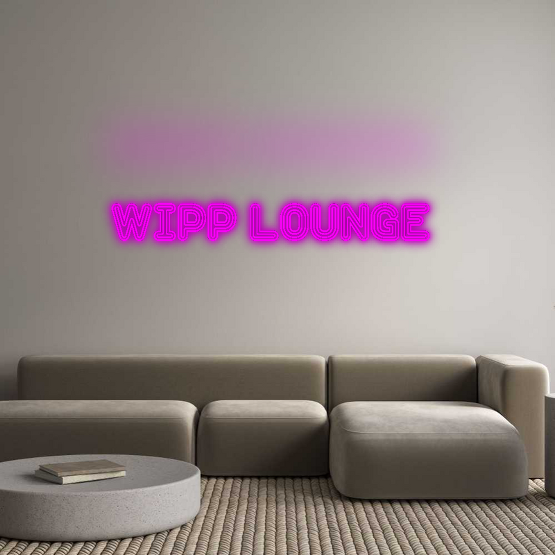 Konfigurator - Neon LED Flex - Personalisierter Indoor Schriftzug Wipp Lounge