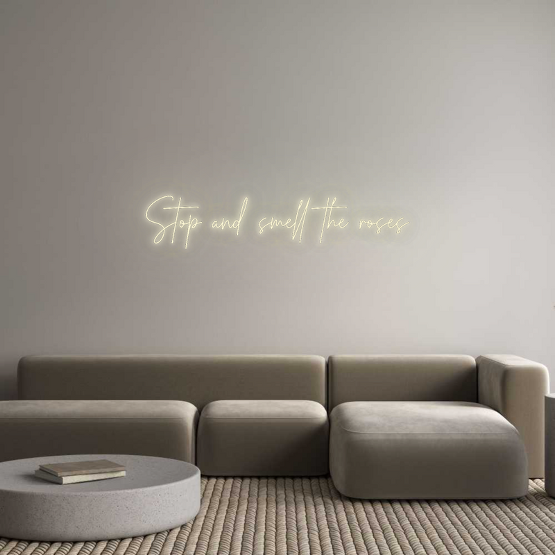 Konfigurator - Neon LED Flex - Personalisierter Indoor Schriftzug Stop and smel...