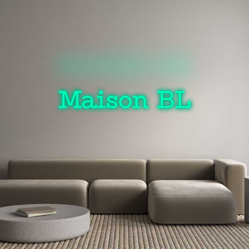 Configurateur - Neon LED Flex - Enseigne néon intérieure personnalisée Maison BL