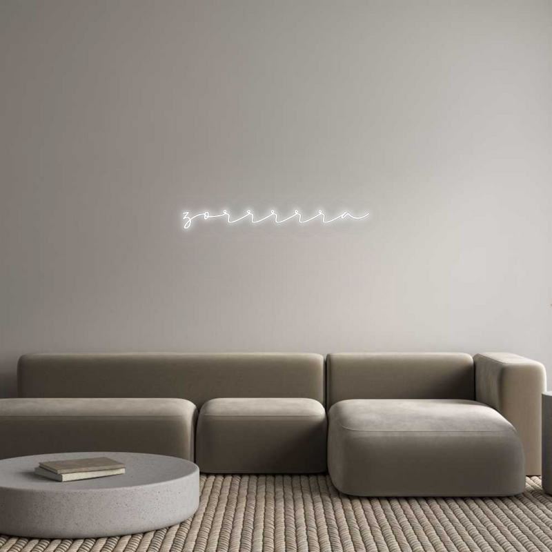 Konfigurator - Neon LED Flex - Personalisierter Indoor Schriftzug zorrrrra