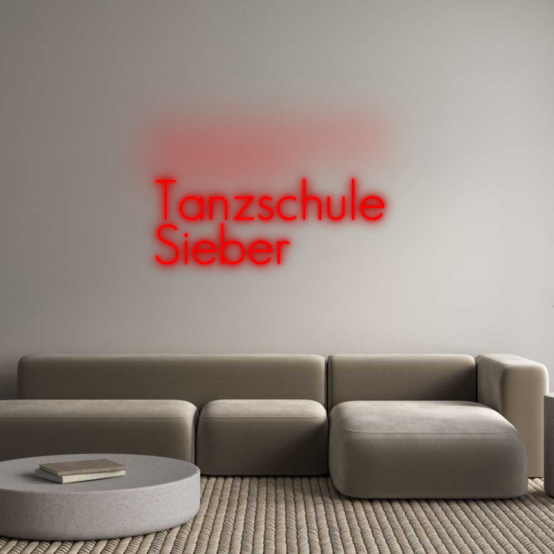 Konfigurator - Neon LED Flex - Personalisierter Indoor Schriftzug Tanzschule 
...