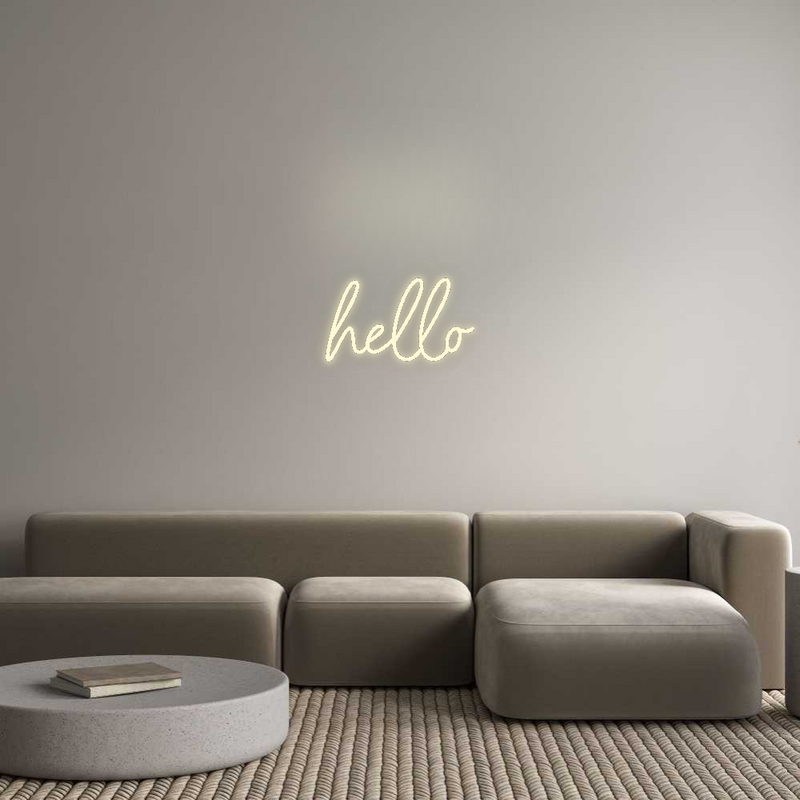 Konfigurator - Neon LED Flex - Personalisierter Indoor Schriftzug hello