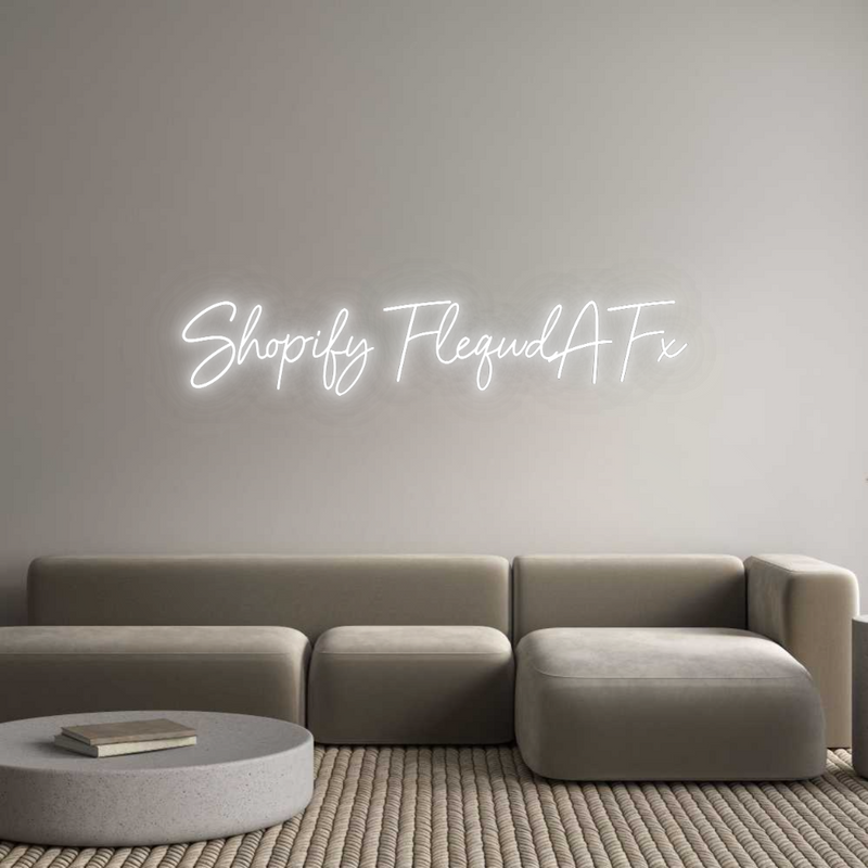 Konfigurator - Neon LED Flex - Personalisierter Indoor Schriftzug Shopify Fleqw...