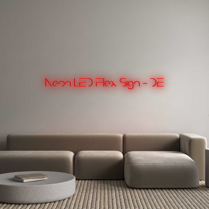 Konfigurator - Neon LED Flex - Personalisierter Indoor Schriftzug Neon LED Flex...