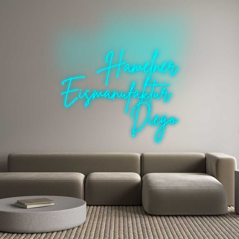 Konfigurator - Neon LED Flex - Personalisierter Indoor Schriftzug Hamelner
Eis...