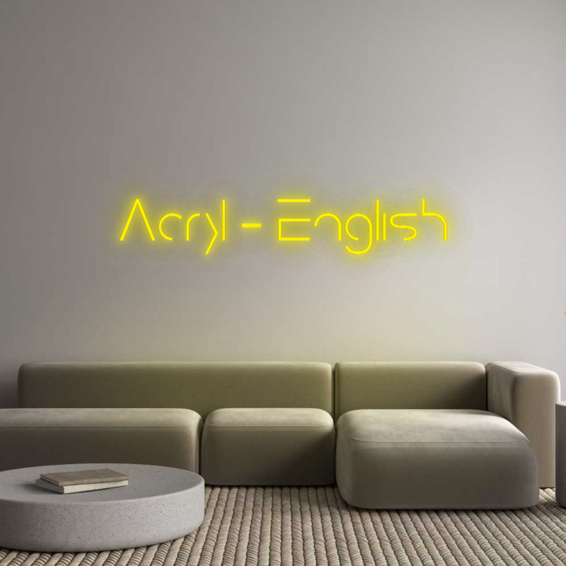 Configurator - Neon LED Liquid Acryl - Custom Neon Sign Indoor & Outdoor Acryl - English