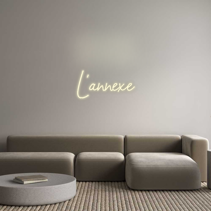 Configurateur - Neon LED Flex - Enseigne néon intérieure personnalisée L’annexe