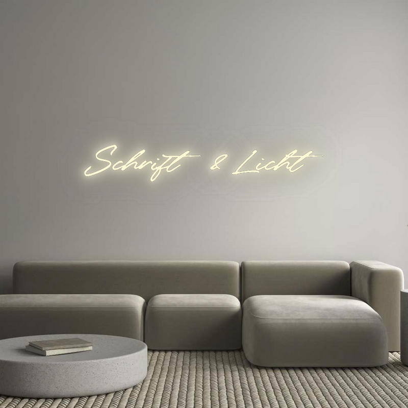 Konfigurator - Neon LED Flex - Personalisierter Indoor Schriftzug Schrift & Licht