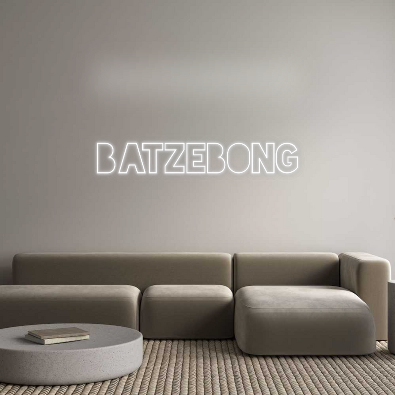 Konfigurator - Neon LED Flex - Personalisierter Indoor Schriftzug Batzebong