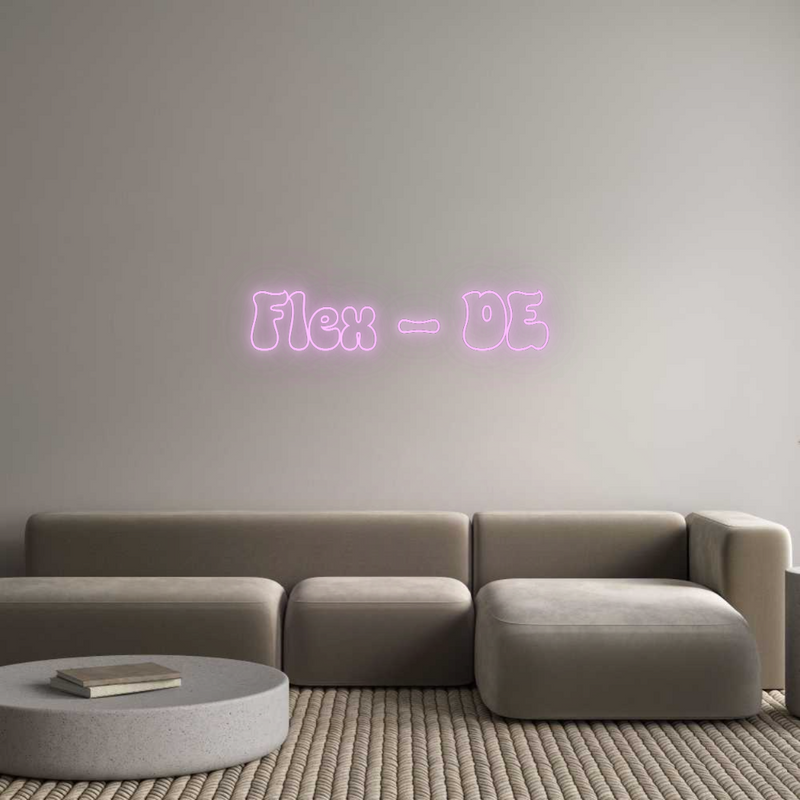 Konfigurator - Neon LED Flex - Personalisierter Indoor Schriftzug Flex - DE