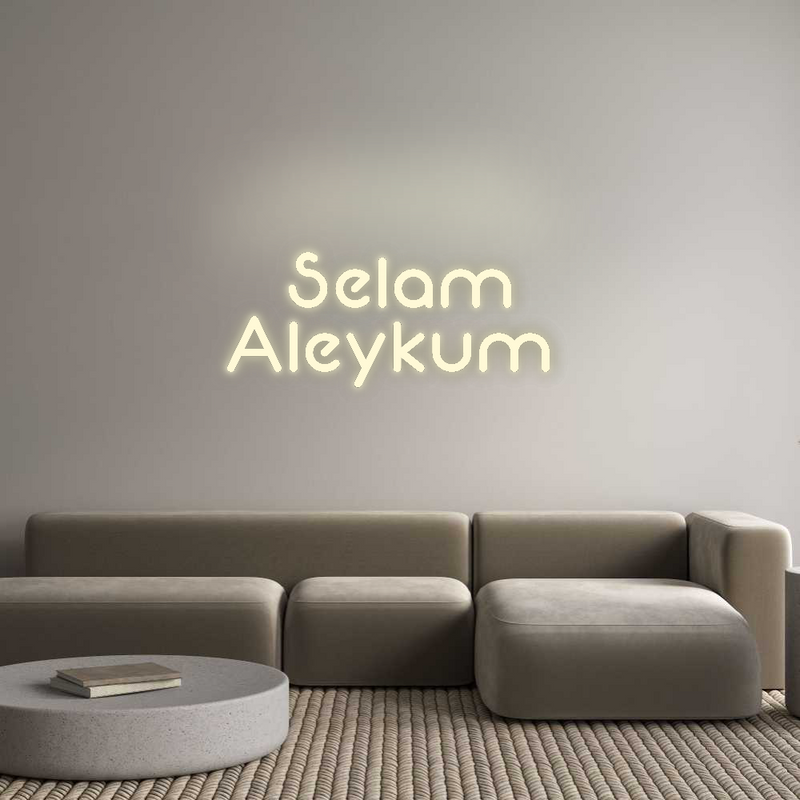 Konfigurator - Neon LED Flex - Personalisierter Indoor Schriftzug Selam
Aleykum