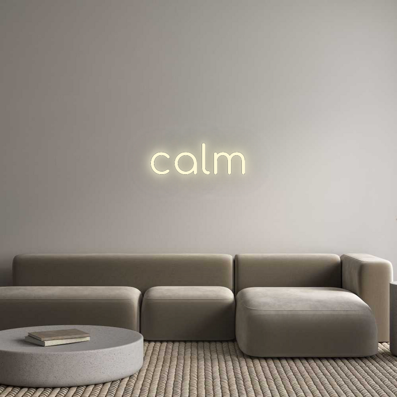 Konfigurator - Neon LED Liquid Acryl - Personalisierter Indoor & Outdoor Schriftzug calm