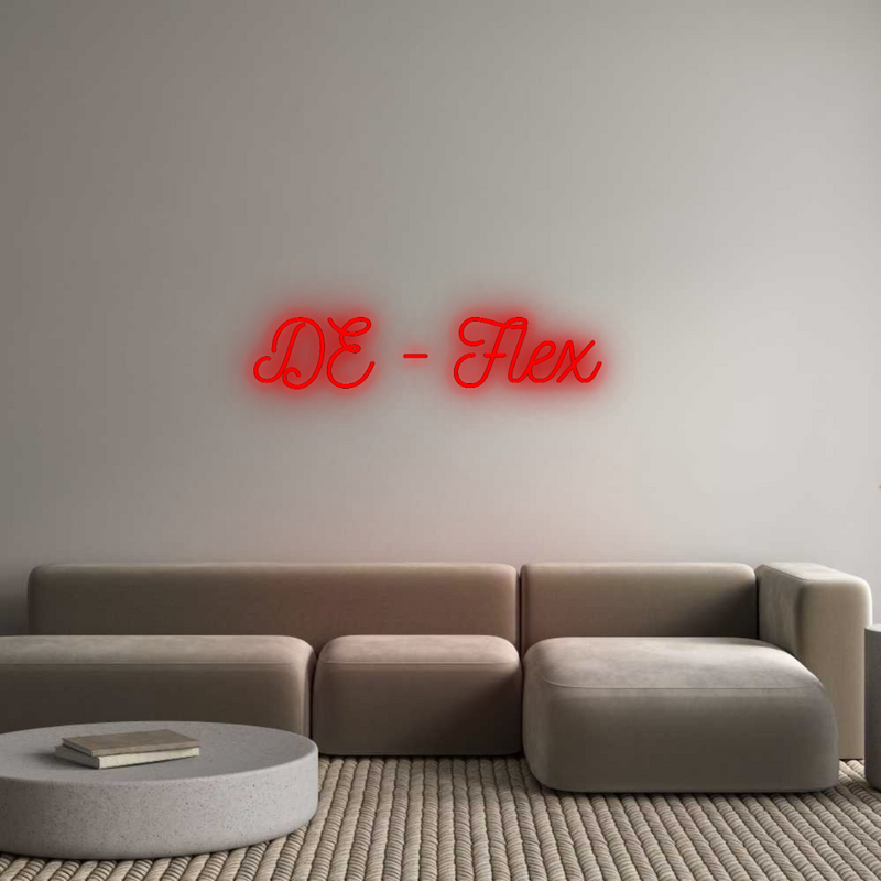 Konfigurator - Neon LED Flex - Personalisierter Indoor Schriftzug DE - Flex