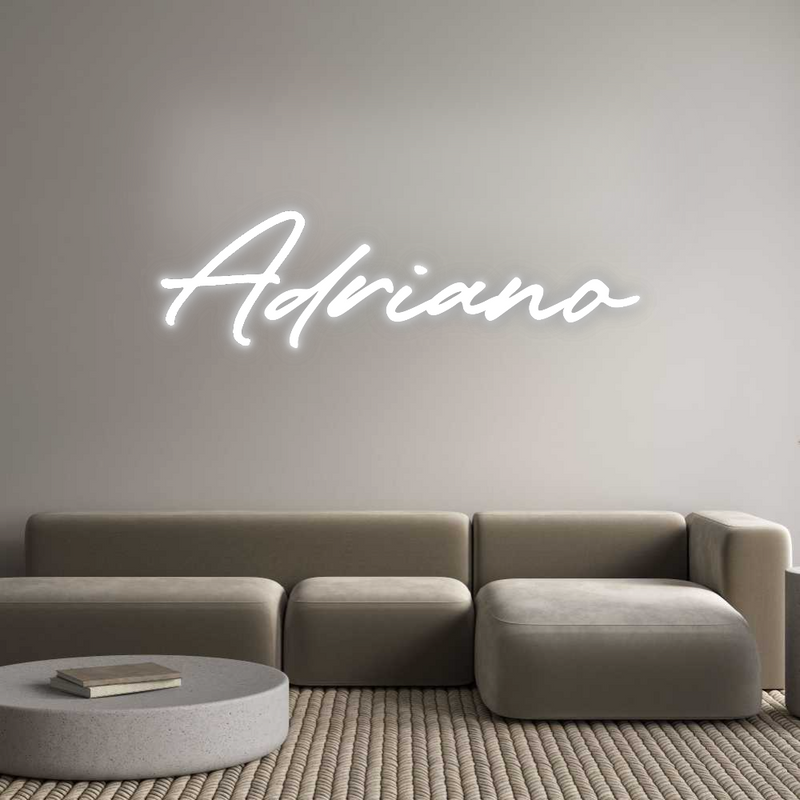 Configurateur - Neon LED Flex - Enseigne néon intérieure personnalisée Adriano