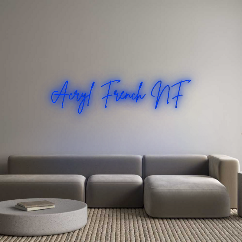 Configurateur - Neon LED Liquid Acryl - Lettres néon personnalisées pour l'intérieur et l'extérieur Acryl French NF