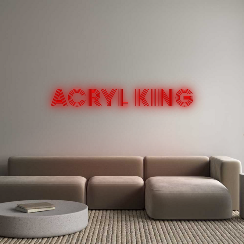 Configurator - Neon LED Liquid Acryl - Custom Neon Sign Indoor & Outdoor Acryl King