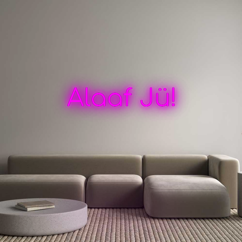 Konfigurator - Neon LED Flex - Personalisierter Indoor Schriftzug Alaaf Jü!