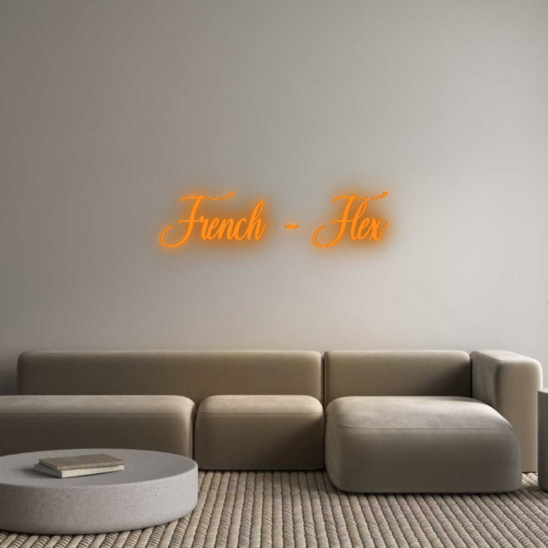 Configurateur - Neon LED Flex - Enseigne néon intérieure personnalisée French - Flex