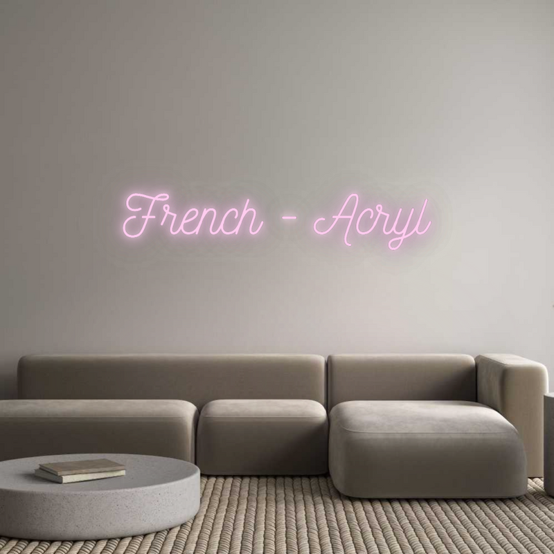 Configurateur - Neon LED Liquid Acryl - Lettres néon personnalisées pour l'intérieur et l'extérieur French - Acryl