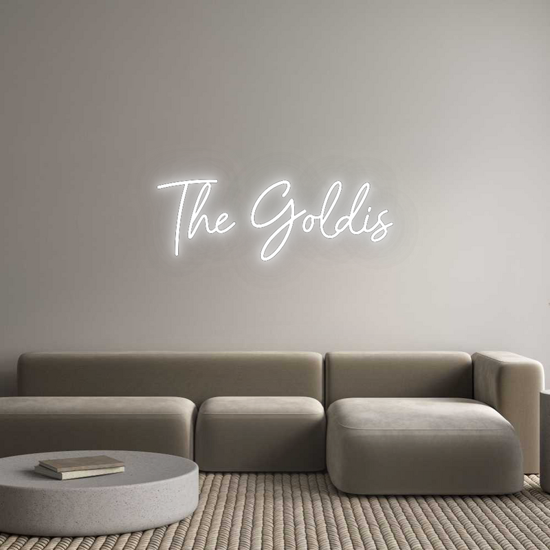 Konfigurator - Neon LED Flex - Personalisierter Indoor Schriftzug The Goldis