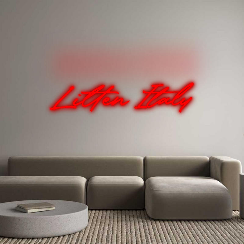 Konfigurator - Neon LED Flex - Personalisierter Indoor Schriftzug Litten Italy