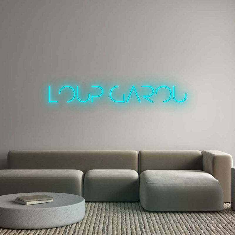 Configurateur - Neon LED Flex - Enseigne néon intérieure personnalisée LOUP GAROU