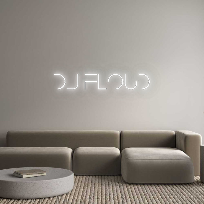 Konfigurator - Neon LED Flex - Personalisierter Indoor Schriftzug DJ FLOUD