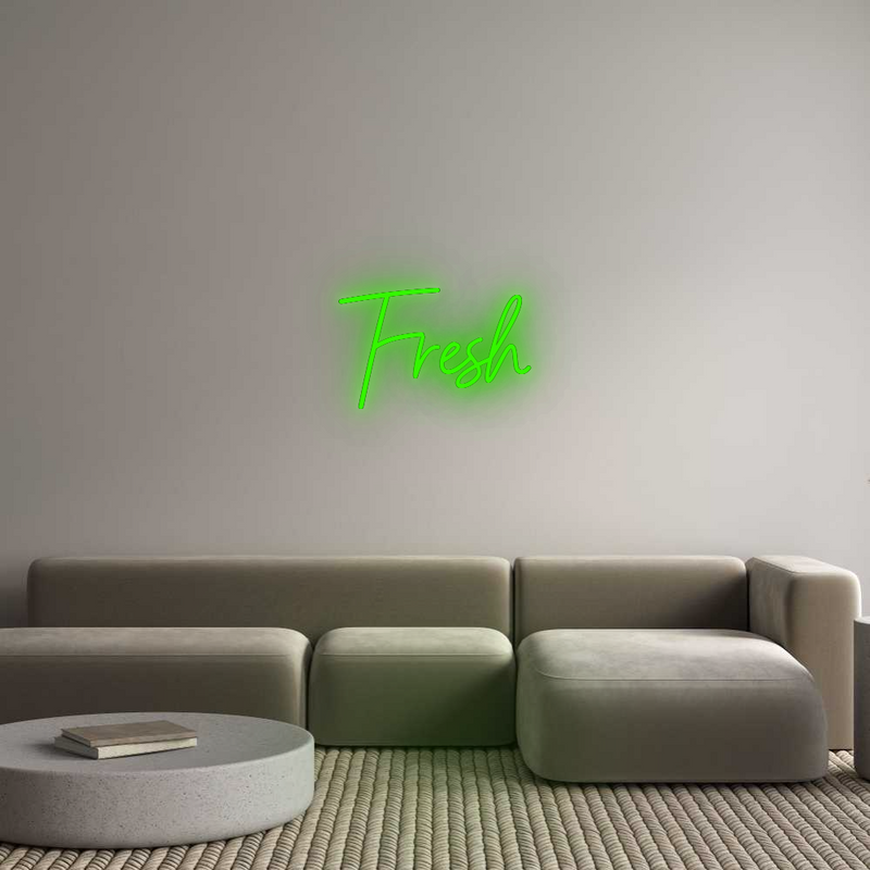 Konfigurator - Neon LED Liquid Acryl - Personalisierter Indoor & Outdoor Schriftzug Fresh