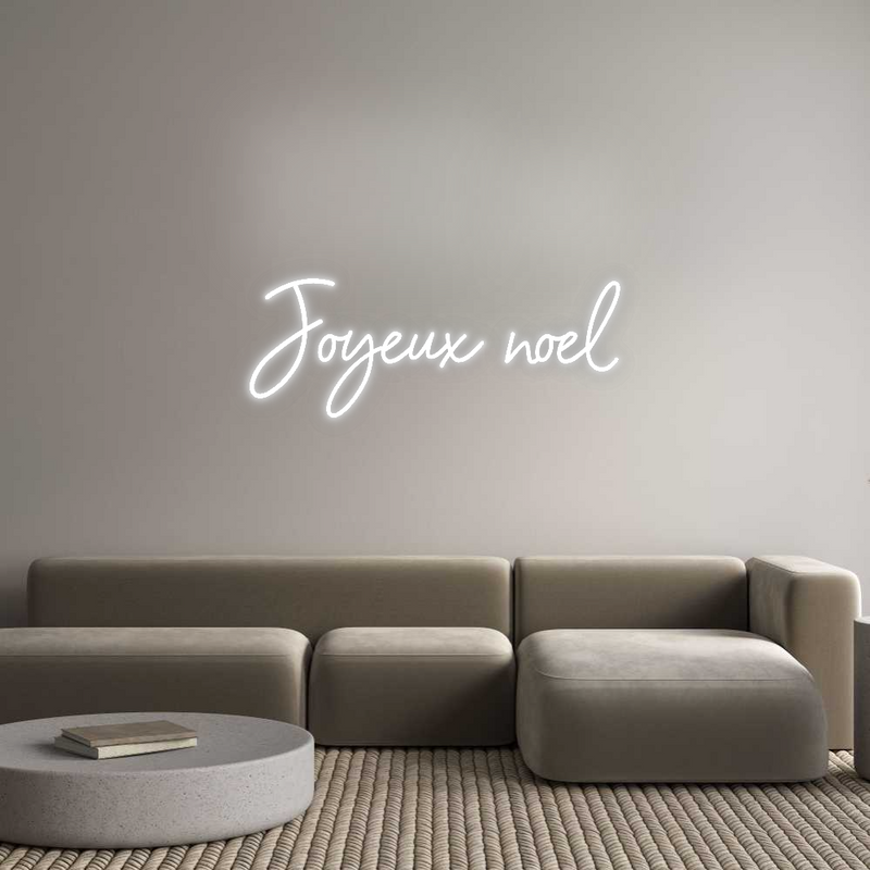 Configurateur - Neon LED Flex - Enseigne néon intérieure personnalisée Joyeux noel