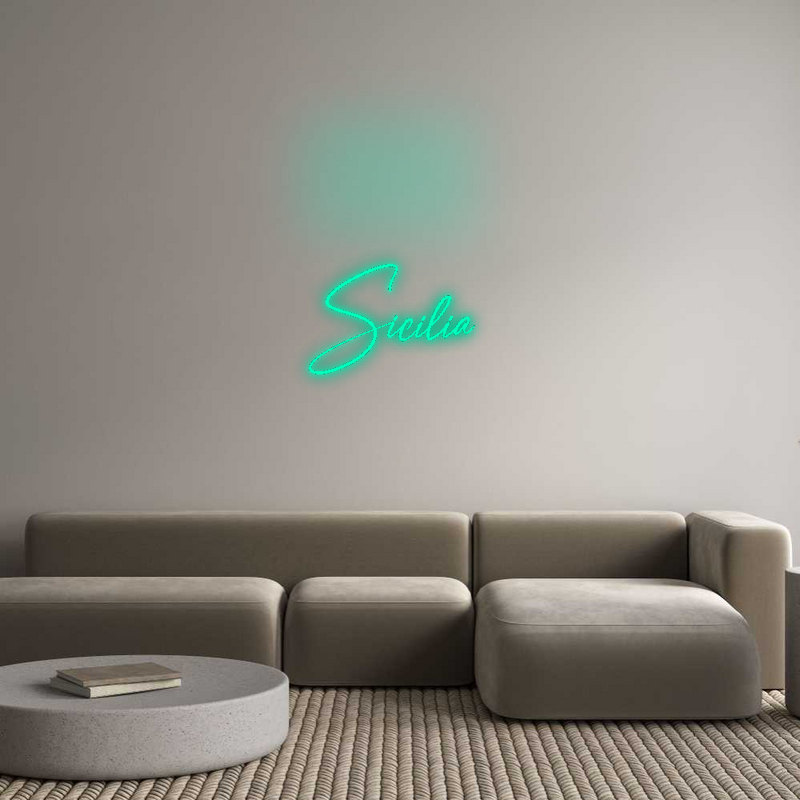 Konfigurator - Neon LED Flex - Personalisierter Indoor Schriftzug Sicilia