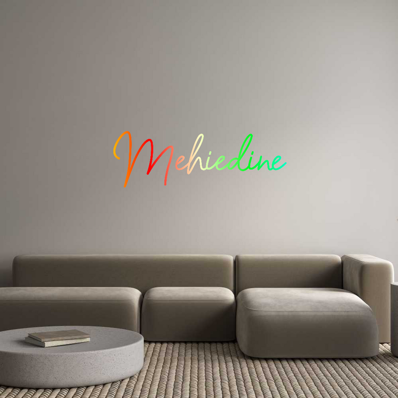 Configurateur - Neon LED Flex - Enseigne néon intérieure personnalisée Mehiedine