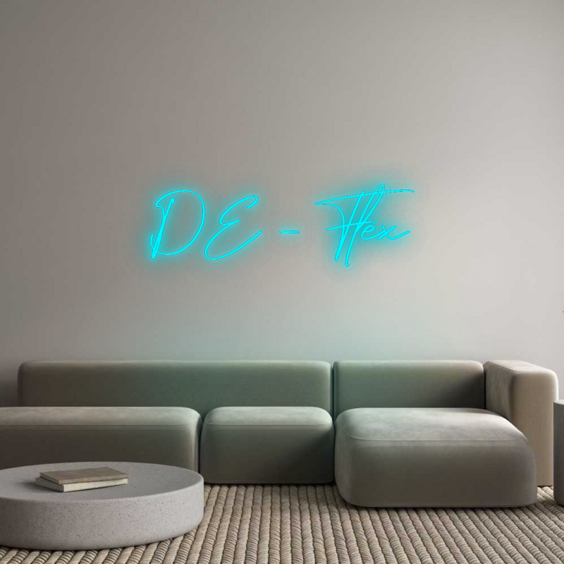 Konfigurator - Neon LED Flex - Personalisierter Indoor Schriftzug DE - Flex