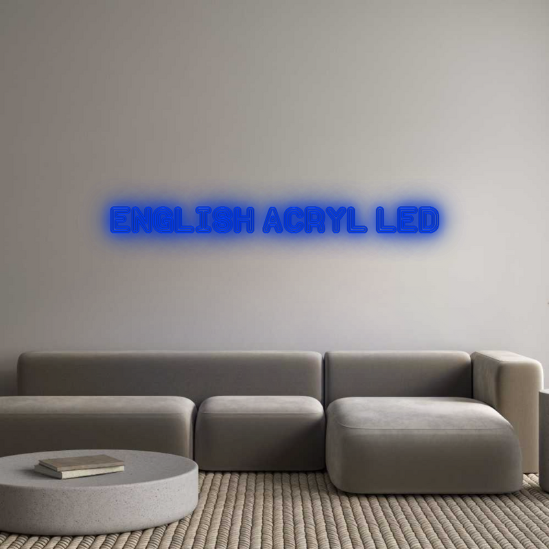 Configurator - Neon LED Liquid Acryl - Custom Neon Sign Indoor & Outdoor English Acryl...