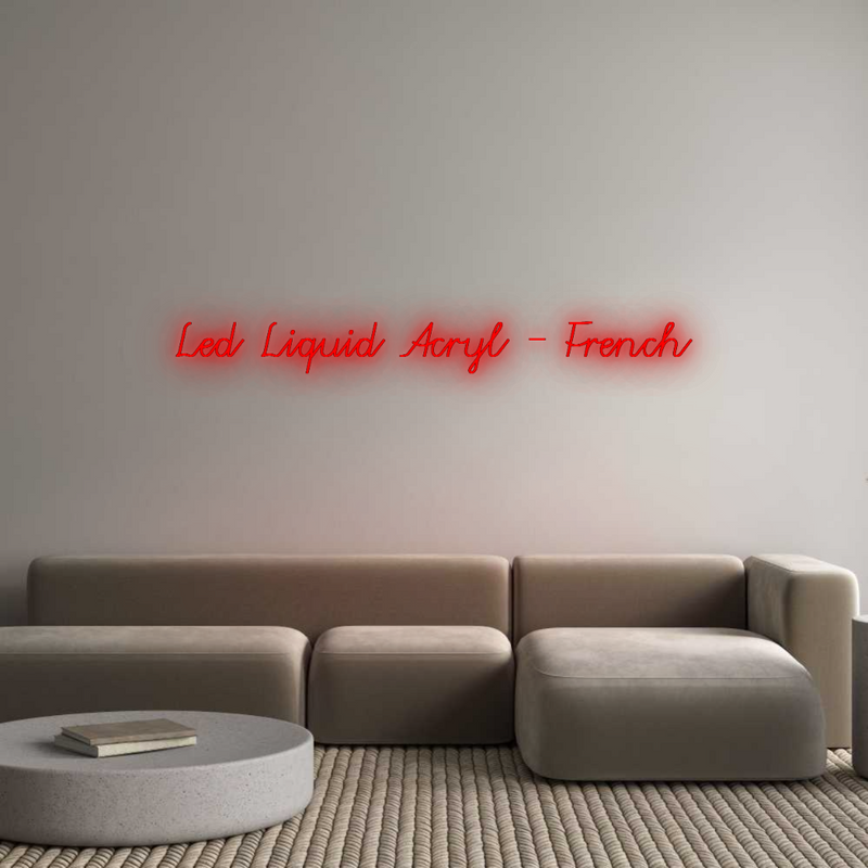 Configurateur - Neon LED Liquid Acryl - Lettres néon personnalisées pour l'intérieur et l'extérieur Led Liquid Ac...