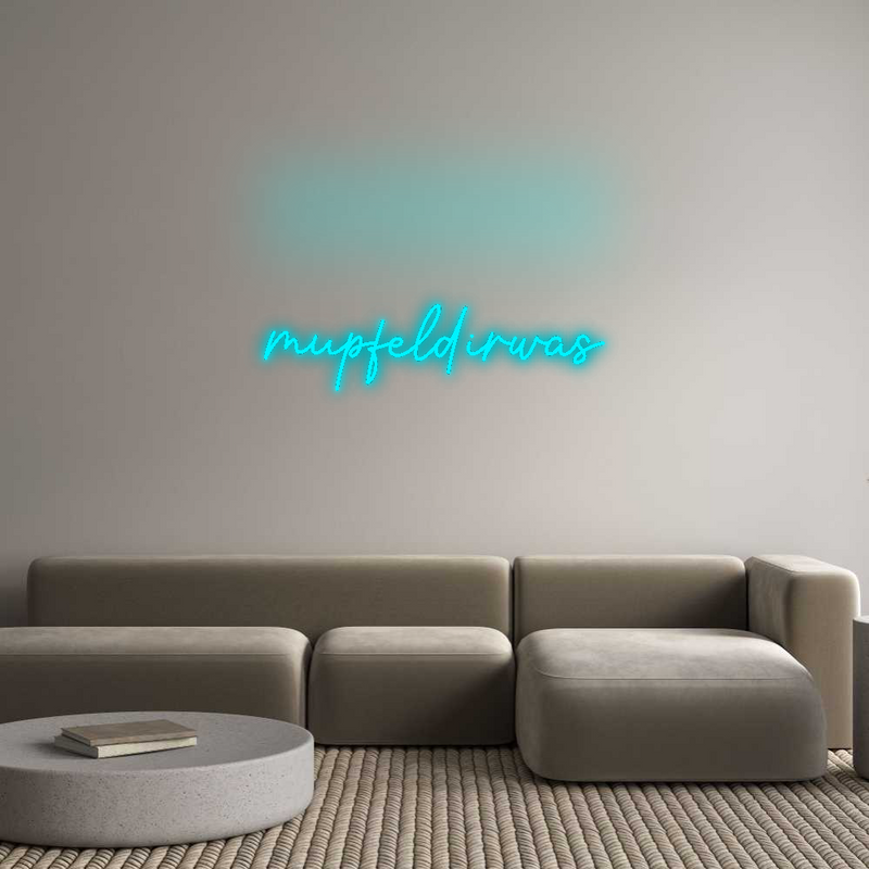 Konfigurator - Neon LED Flex - Personalisierter Indoor Schriftzug mupfeldirwas