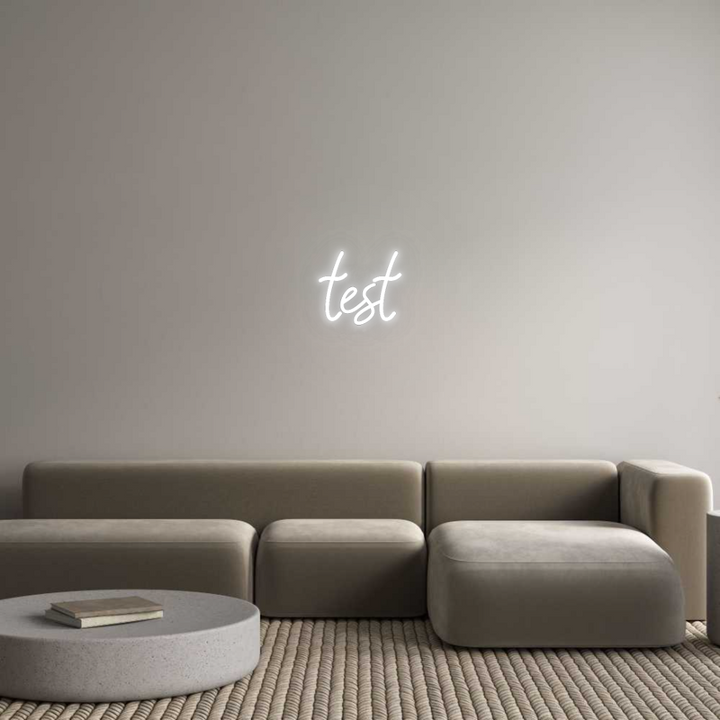 Configurator - Neon LED Flex - Custom Neon Sign Indoor test