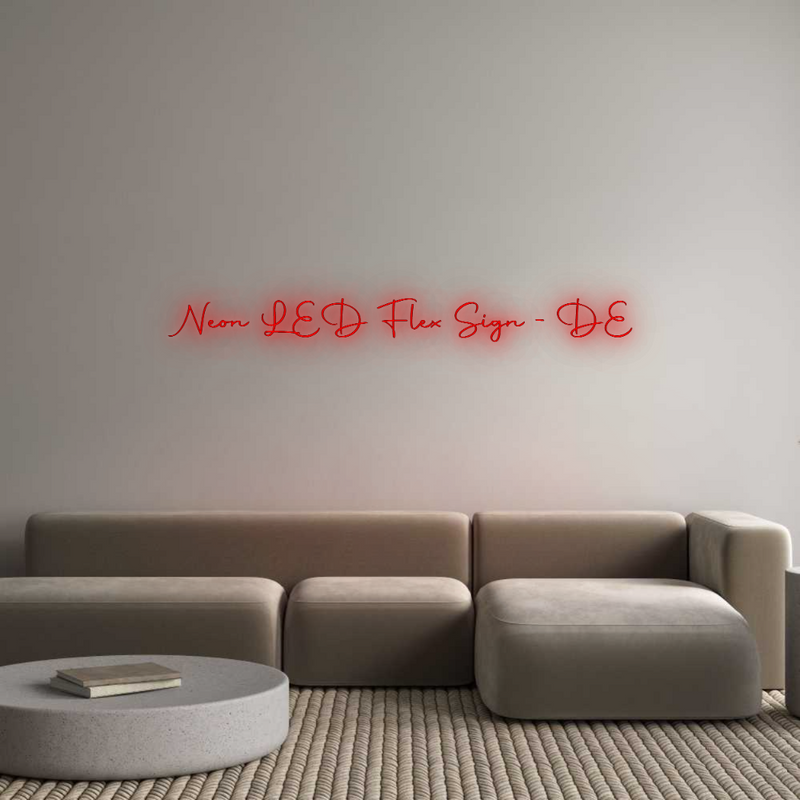 Konfigurator - Neon LED Flex - Personalisierter Indoor Schriftzug Neon LED Flex...