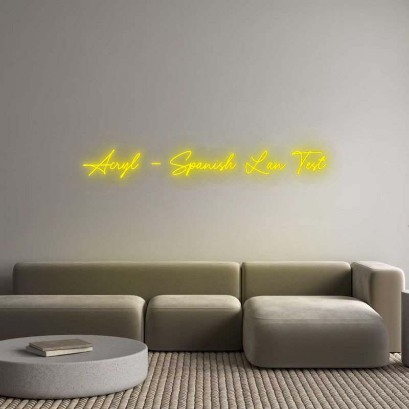 Configurador - Neón LED Liquid Acryl - Letras de neón personalizadas para interior y exterior Acryl - Spani...