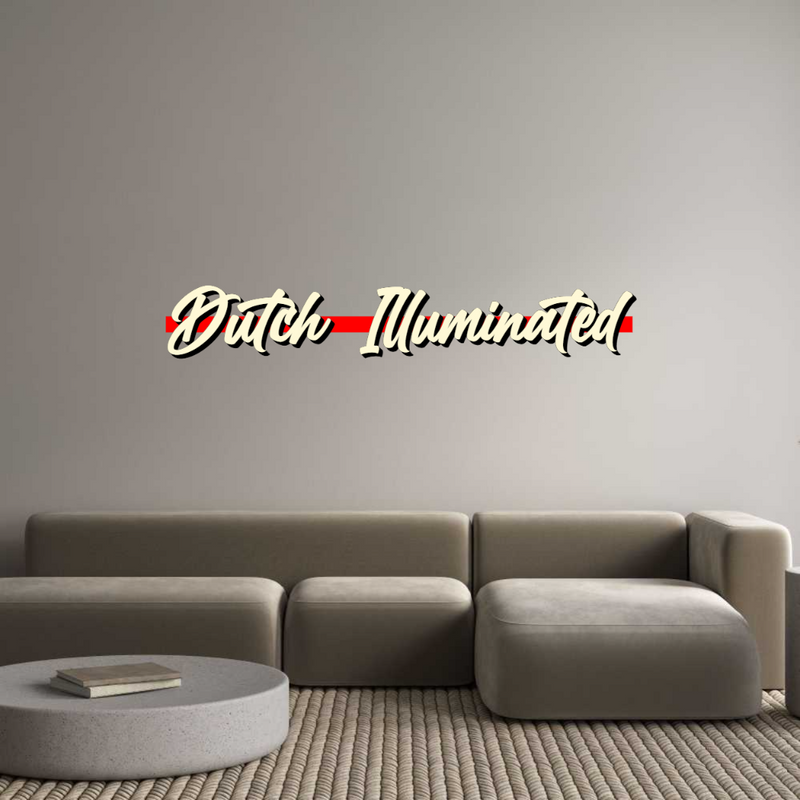 Configurator - Gepersonaliseerde neonreclame & verlichte letters voor binnen en buiten Dutch Illumin...