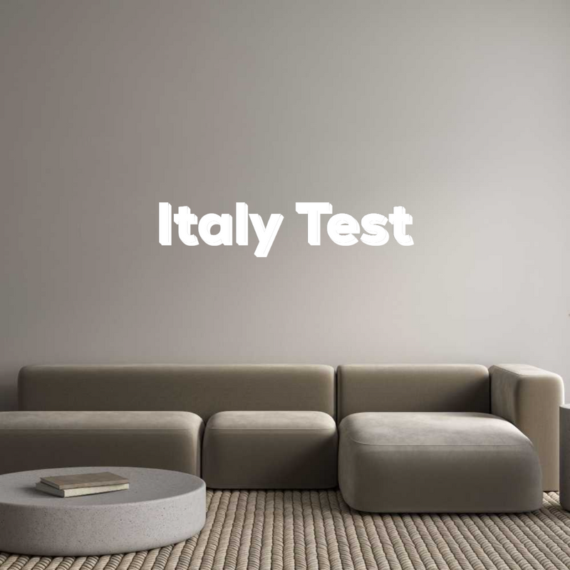 Configuratore - Insegne al neon e lettere luminose personalizzate Italy Test