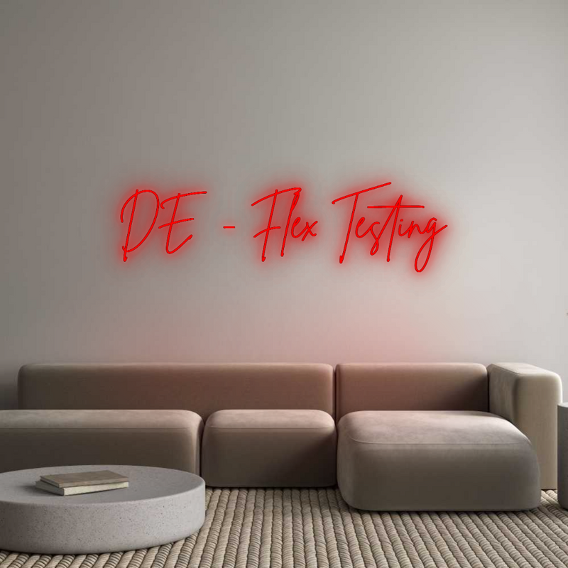 Konfigurator - Neon LED Flex - Personalisierter Indoor Schriftzug DE - Flex Tes...