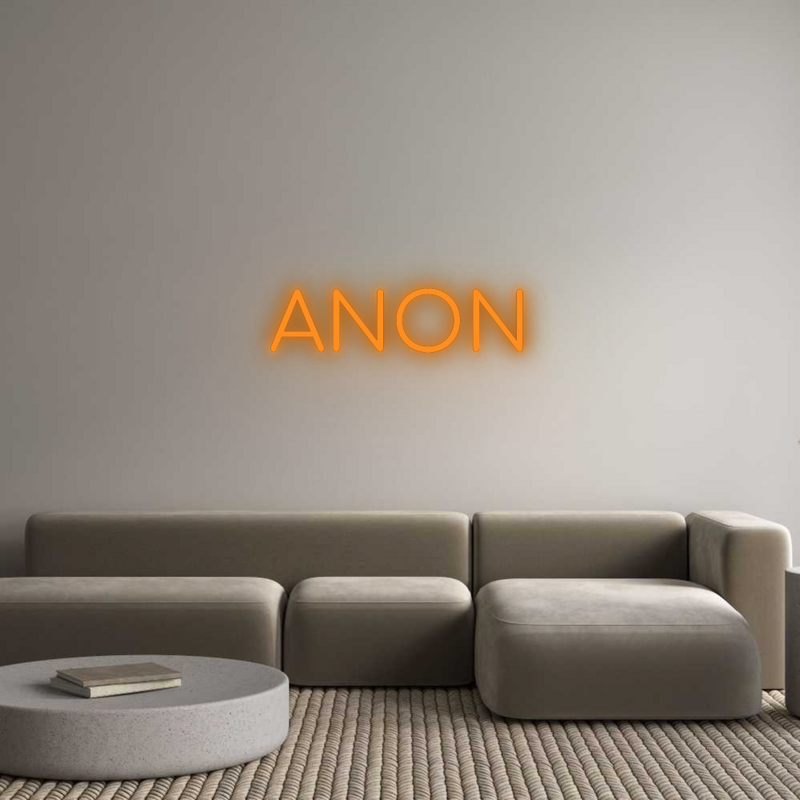 Konfigurator - Neon LED Flex - Personalisierter Indoor Schriftzug ANON