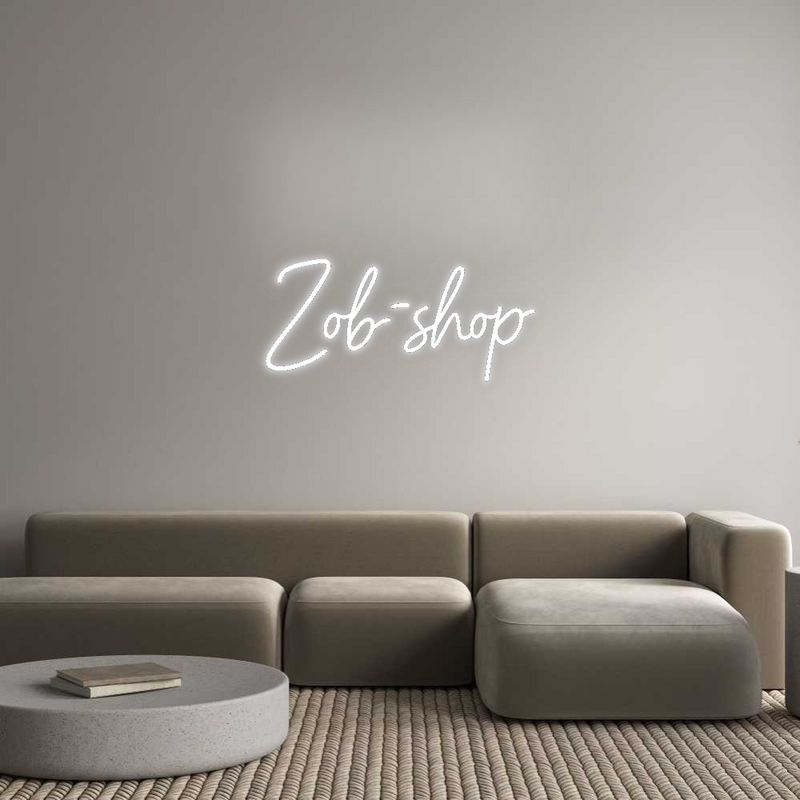 Konfigurator - Neon LED Flex - Personalisierter Indoor Schriftzug Zob-shop