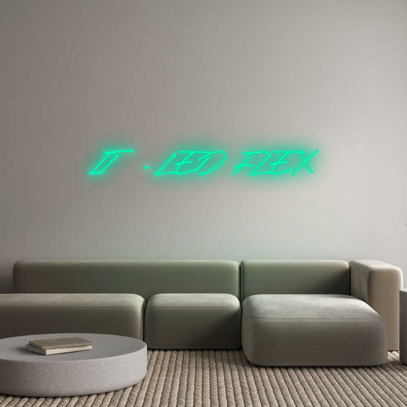 Konfigurator - Neon LED Flex - Personalisierter Indoor Schriftzug IT - LED FLEX