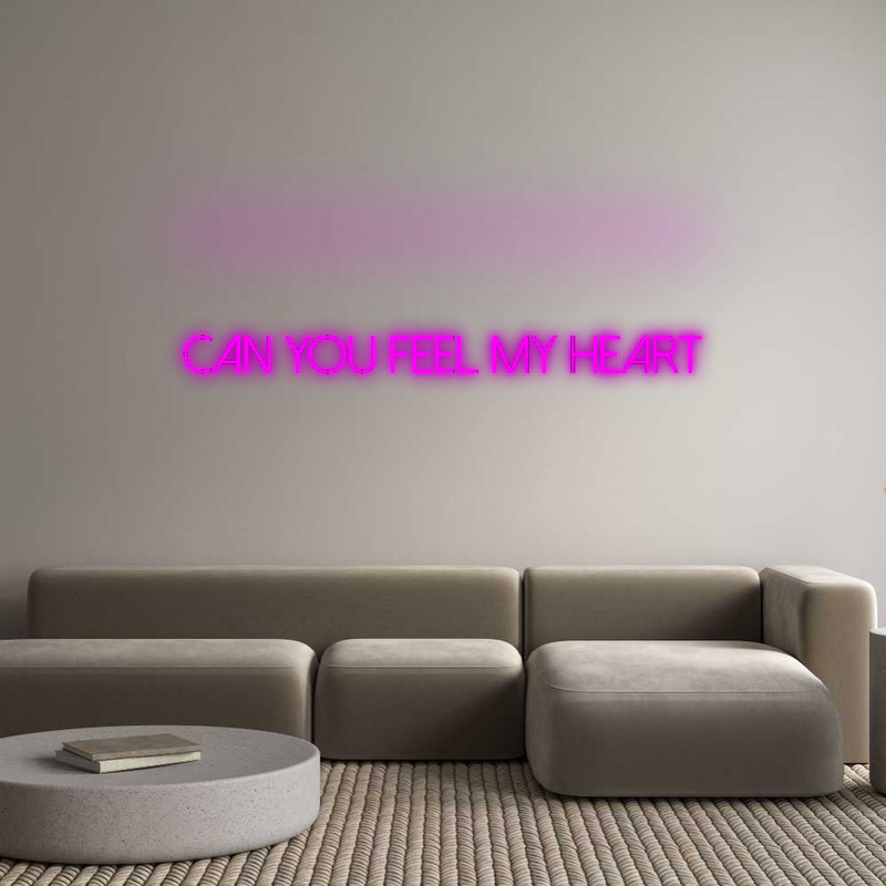 Konfigurator - Neon LED Flex - Personalisierter Indoor Schriftzug Can you feel ...